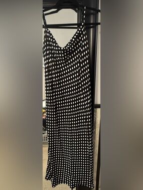 Zara Black and White Polka Dot Dress